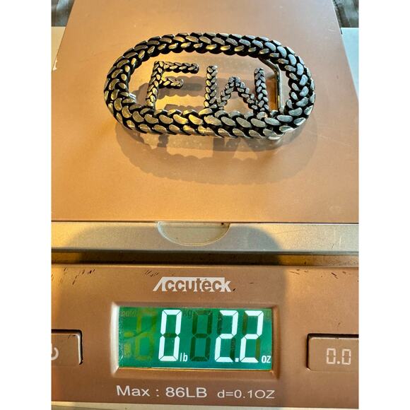 🪙 Vintage Sterling Silver Belt Buckle – 2.2 oz – FW Initials – Scrap or Wear - Picture 3 of 7